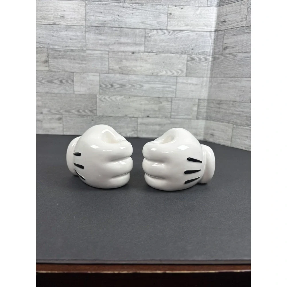 Disney Treasure Craft Mickey Glove Candle Holders‎ - Pair - Mickey Mouse